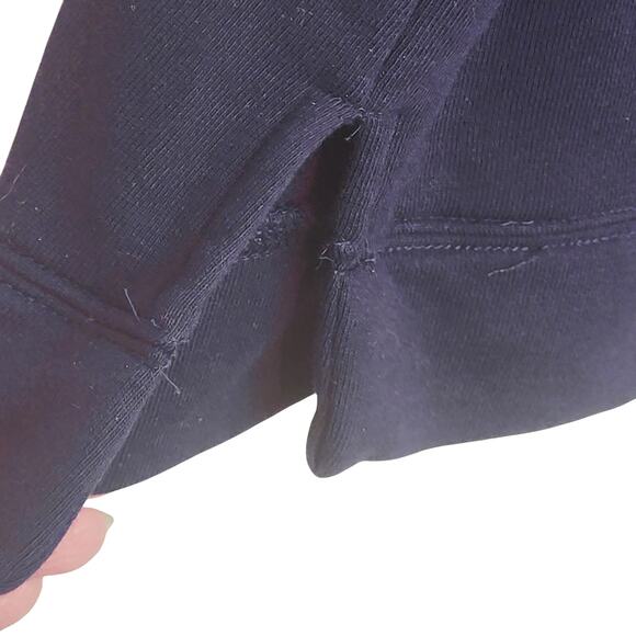 Talbots Plus Multi Color Polka Dot Navy Blue Cotton Blend Sweatshirt Size 2X - Picture 5 of 8